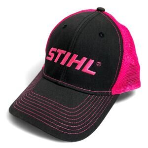 Stihl Womens Hat Hot Pink Mesh Adjustable Baseball Cap
